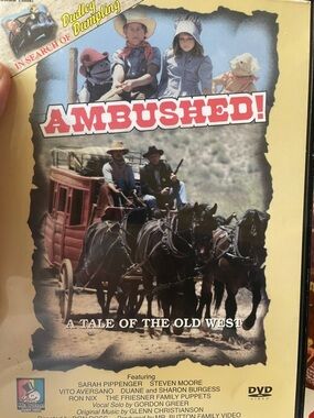 Ambushed! Western DVD — Yellow & Red Cover